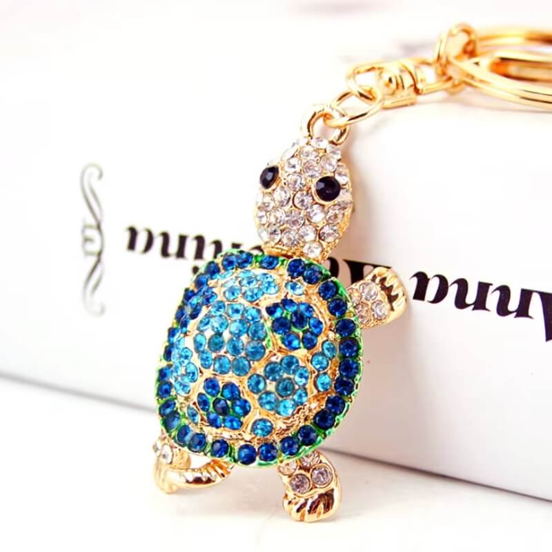 Porte-clés Tortue <br> Strass