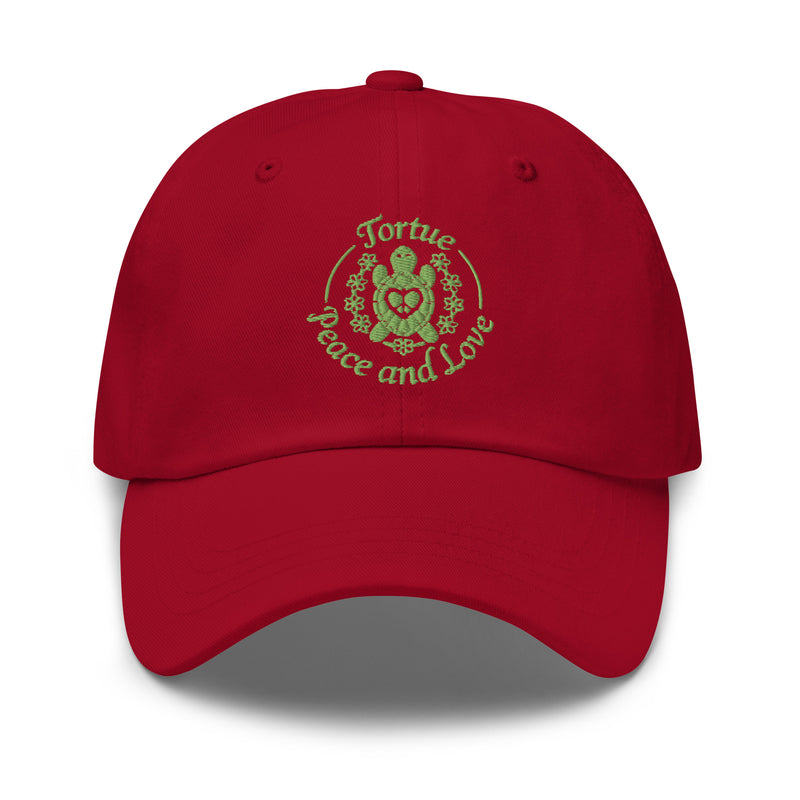 Casquette Tortue <br> Peace and Love