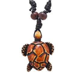 Pendentif Tortue Résine <br> Écaille