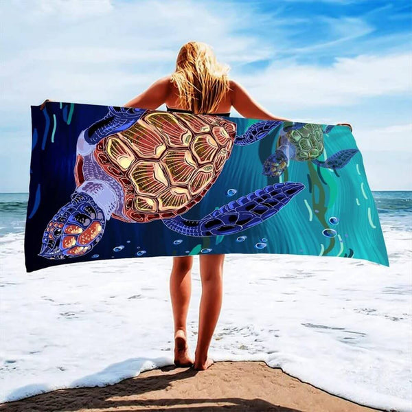 Serviette de Plage Tortue Douceur